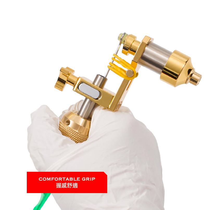 Extreme EX-1 24K Gold-Plated Rotary Tattoo Machine / Extreme EX-1 24K 鍍金馬達紋身機