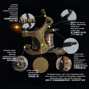Panther HB-JP005 Copper Coil Tattoo Machine / Panther HB-JP005純銅線圈機
